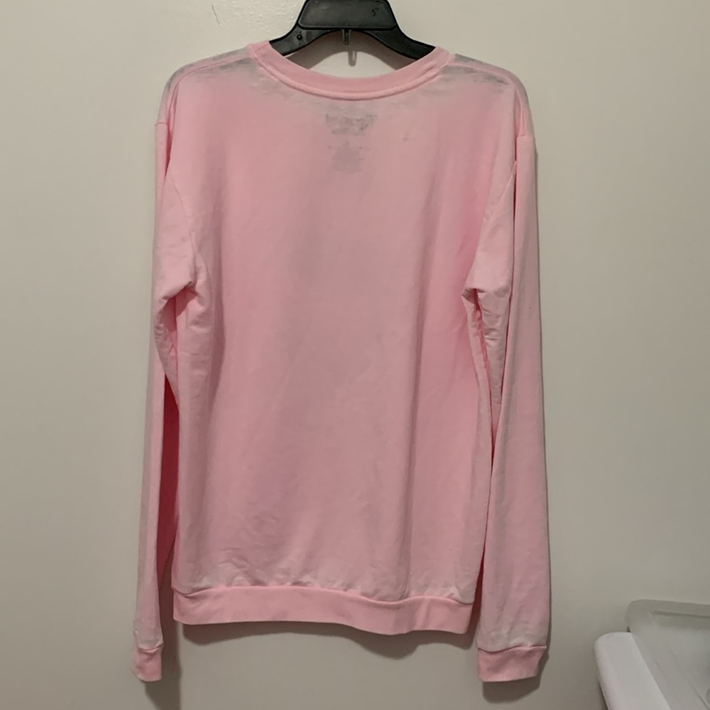 “She’s a Vibe” RECYCLED KARMA Oversized Sweatshirt Pink - Picture 5 of 8